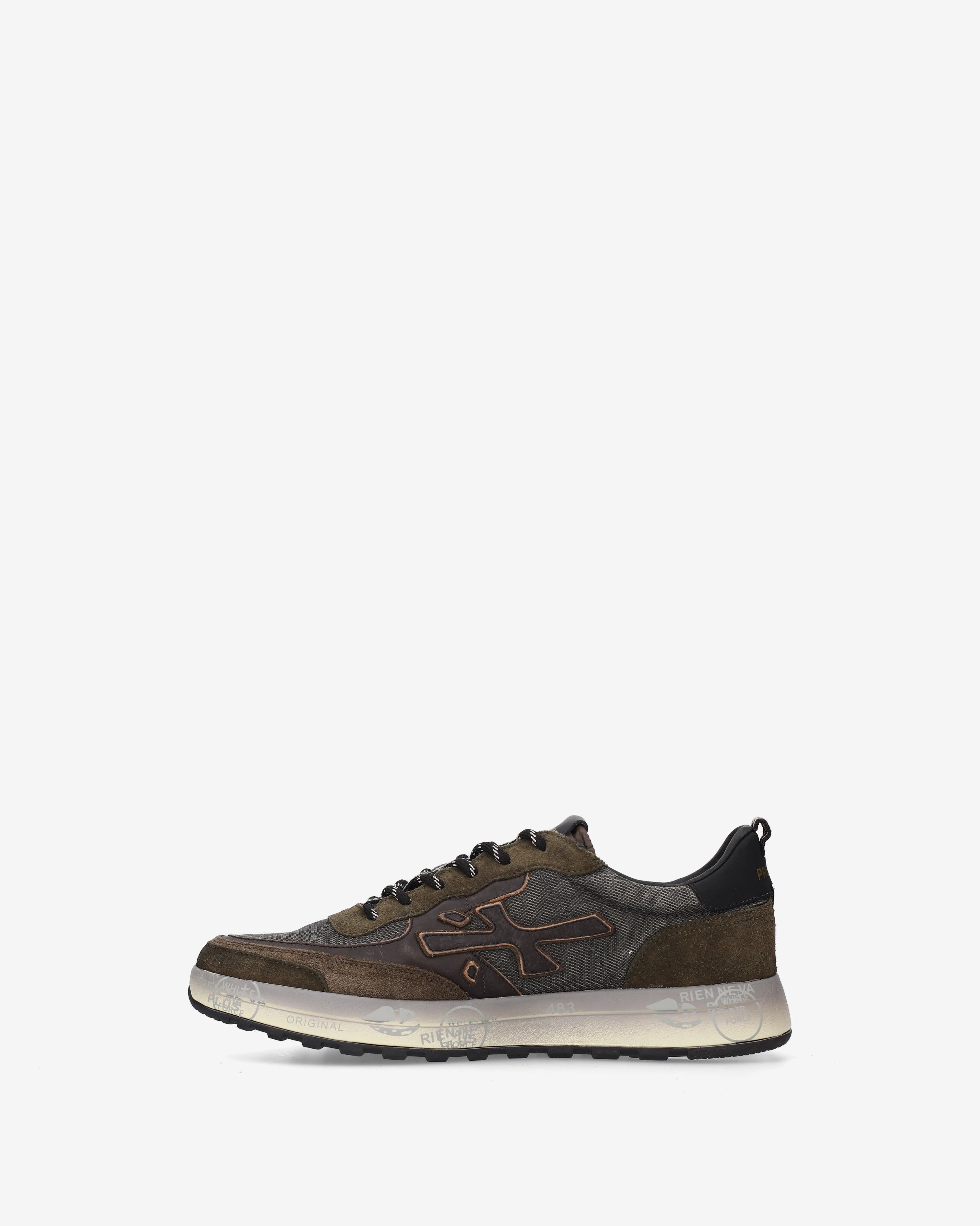 premiata-nous-8685-herren-sneaker-olive-braun image 3