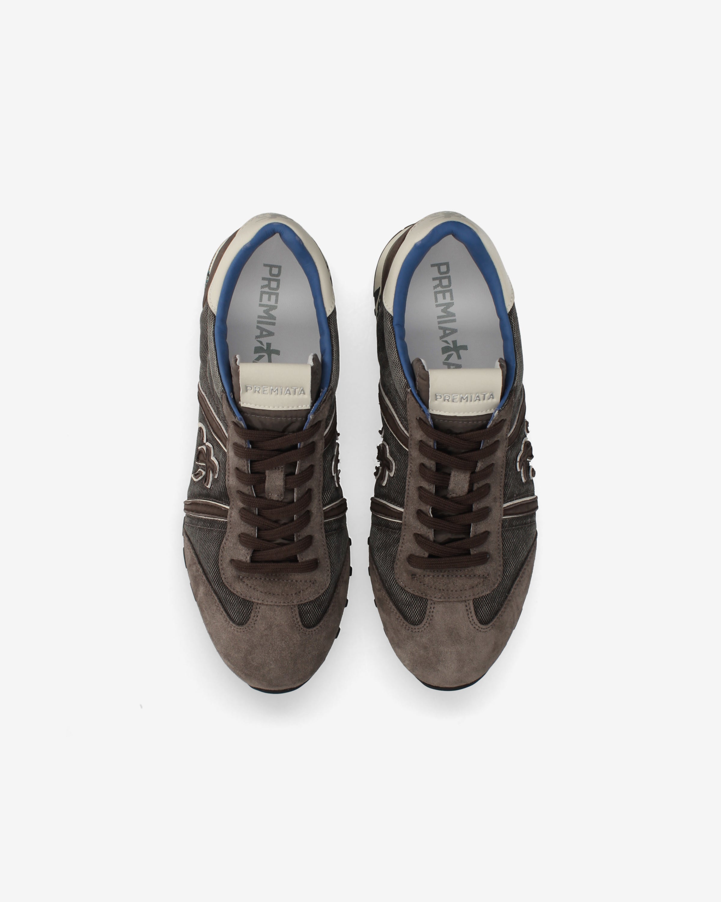 premiata-lucy-8402-herren-sneaker-suede-tech-braun-retro-running image 6