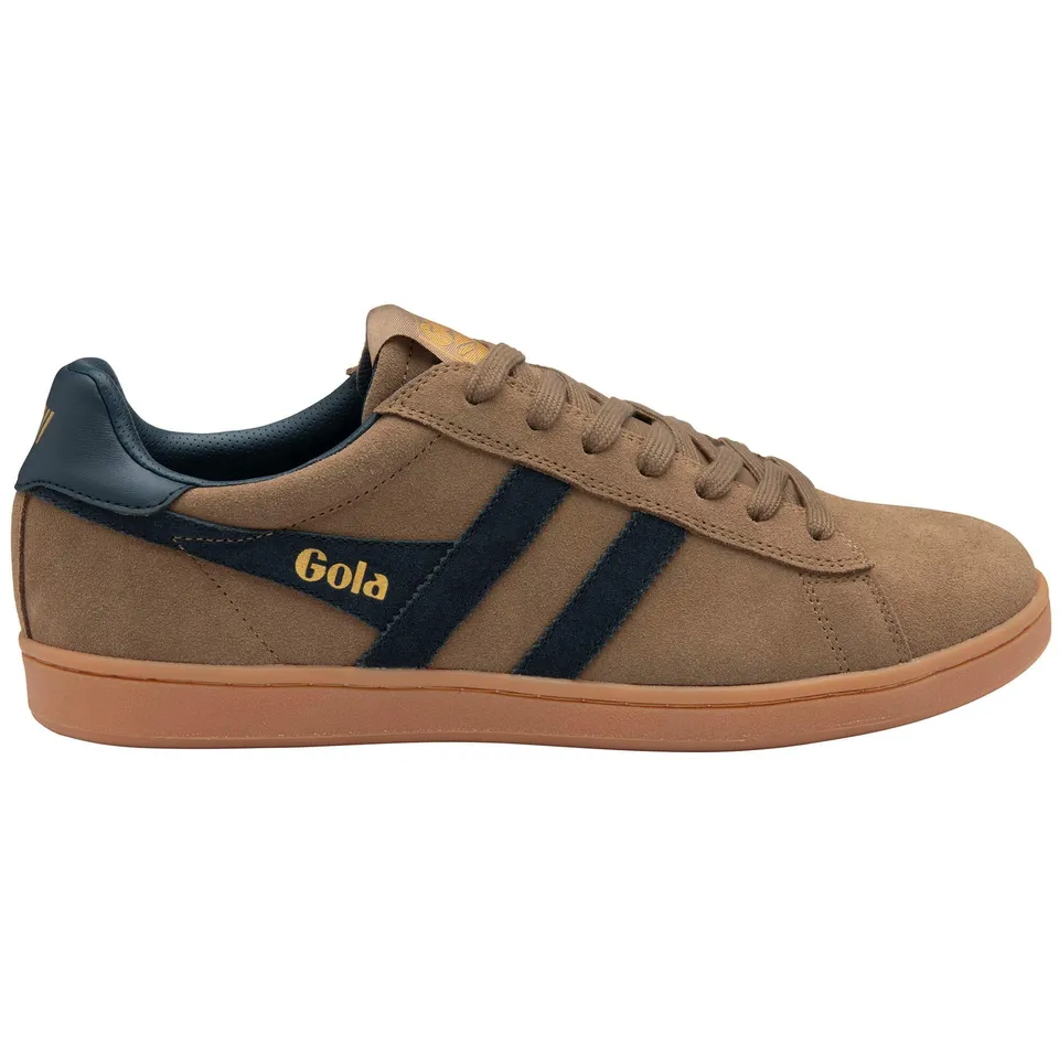 gola-equipe-ii-suede-herren-sneaker-tabak-marineblau image 1