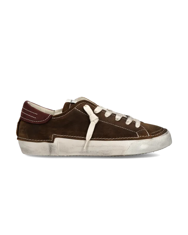 philippe-model-prsx-sneaker-herren-braun-bordeaux image 1