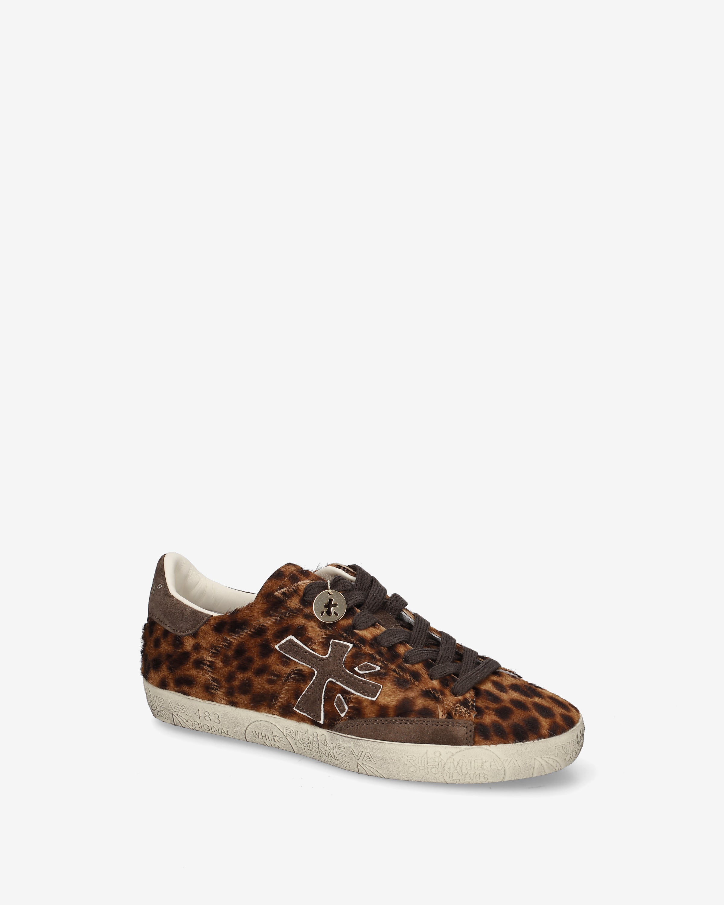 premiata-stevend-8711-damen-sneaker-braun-animalier-cavallino-suede image 4