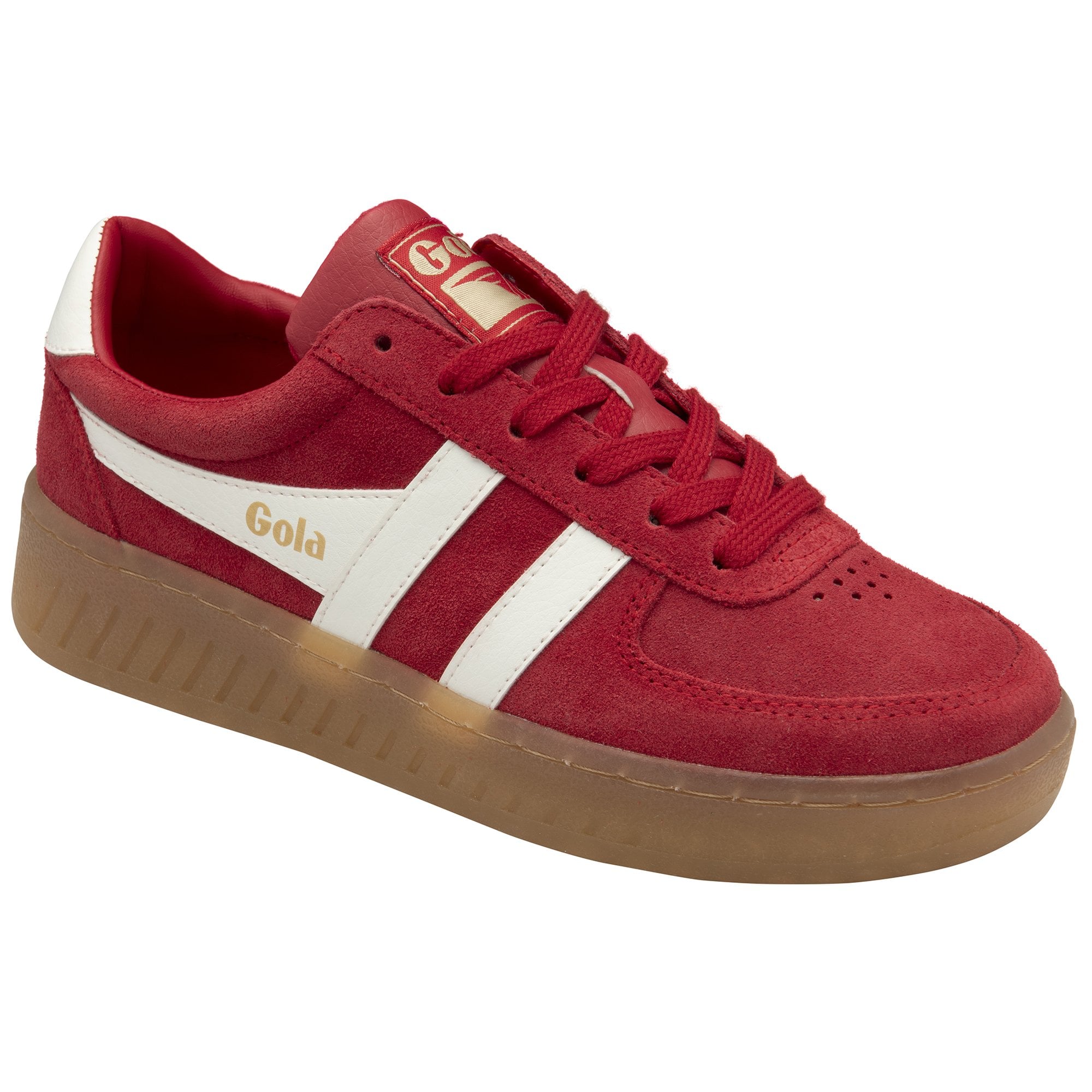 gola-grandslam-suede-damen-sneaker-rot-off-white image 2