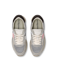 philippe-model-blville-damen-sneaker-silber-grau image 6