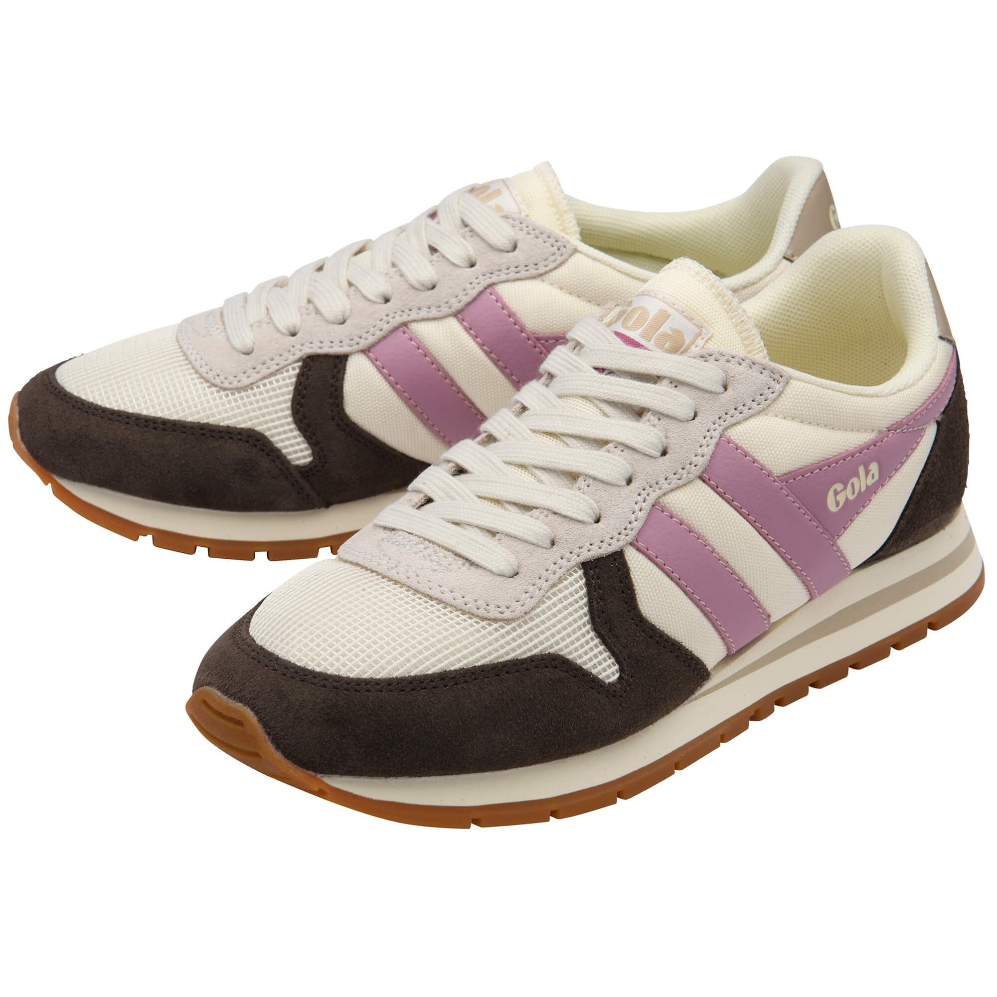 gola-daytona-sneaker-damen-off-white-mokka-bonbon image 3