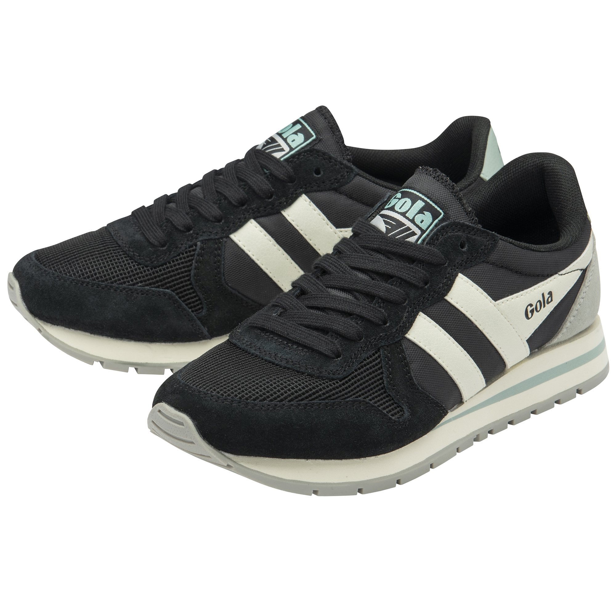gola-daytona-damen-sneaker-schwarz-off-white-surf-blue image 3