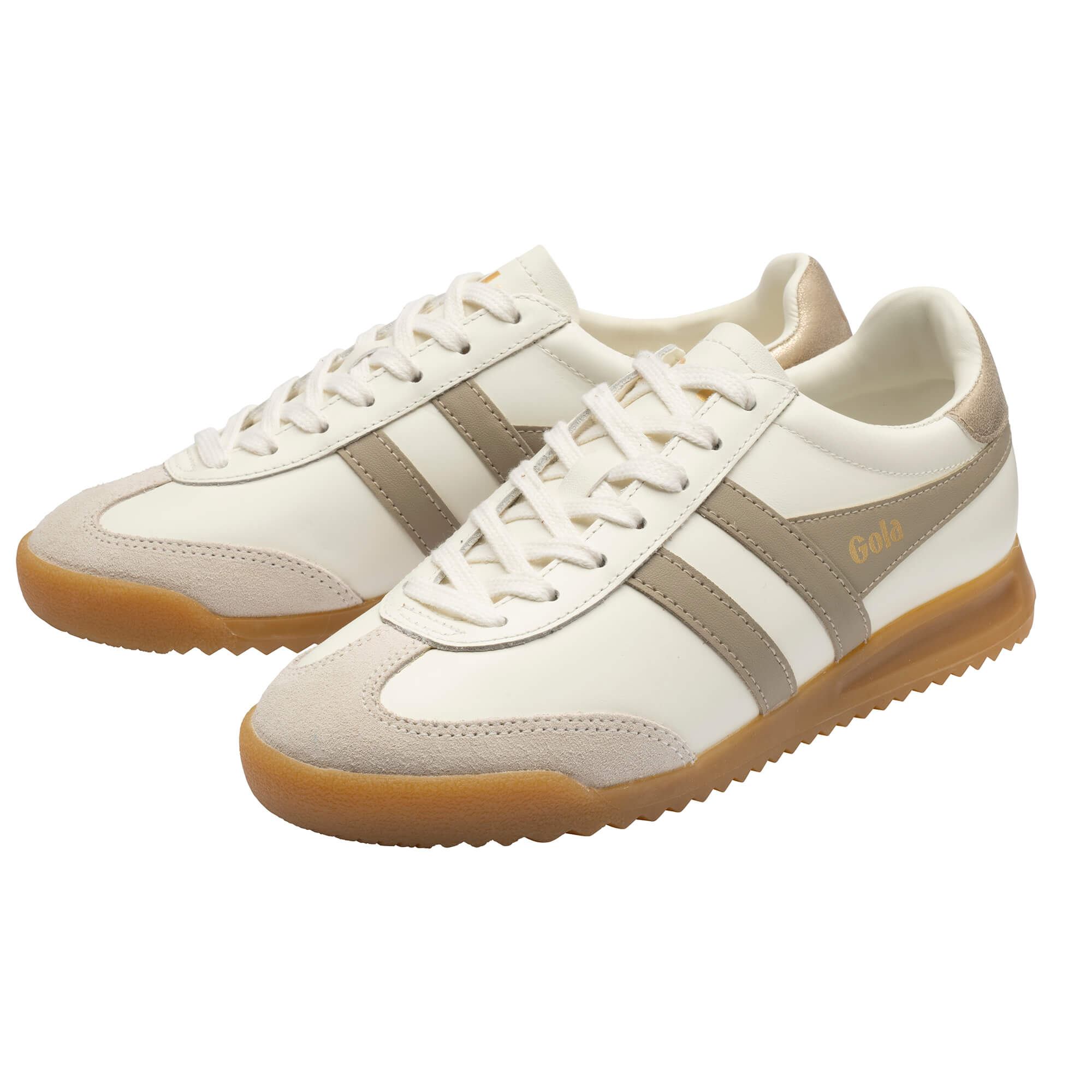 gola-torpedo-leder-sneaker-damen-creme-knochen-gold image 3