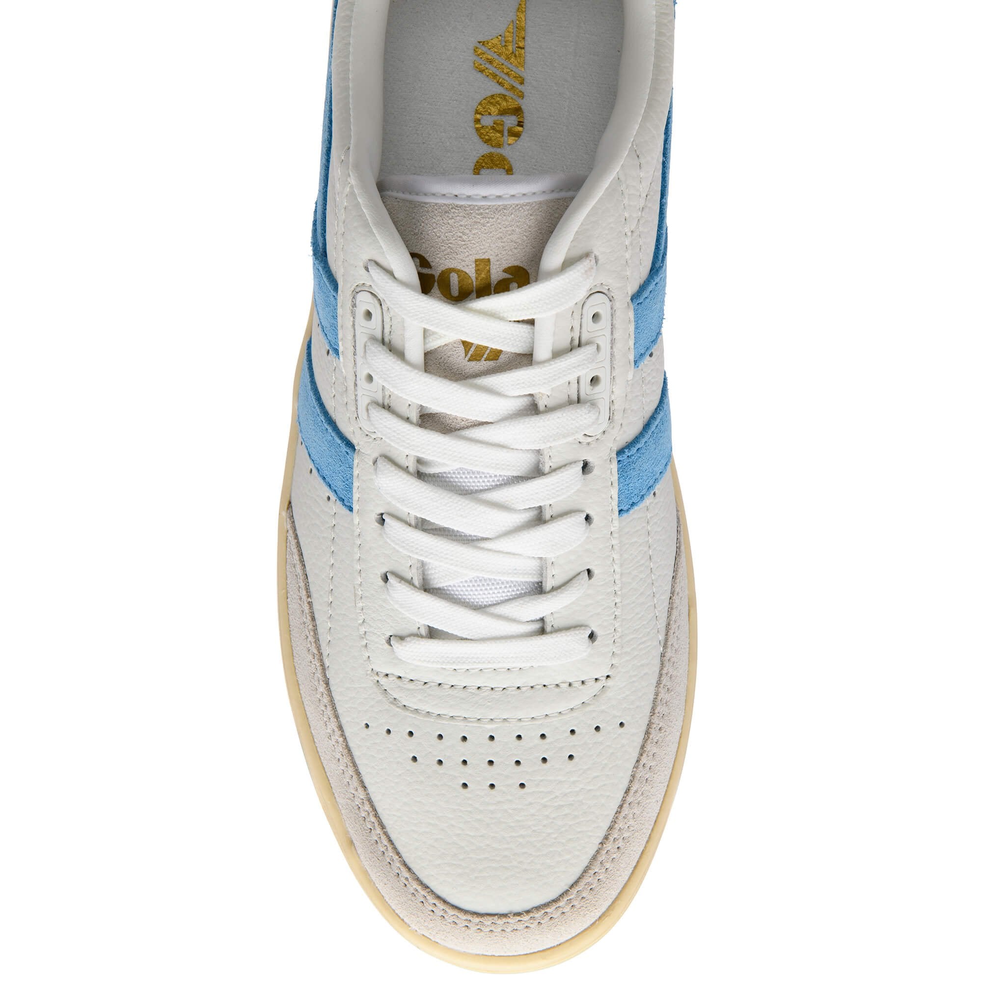 gola-falcon-damen-sneaker-wei-leder-seeblau-aprikose image 5