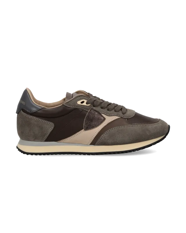 philippe-model-blville-damen-sneaker-braun-bronze-schwarz image 1