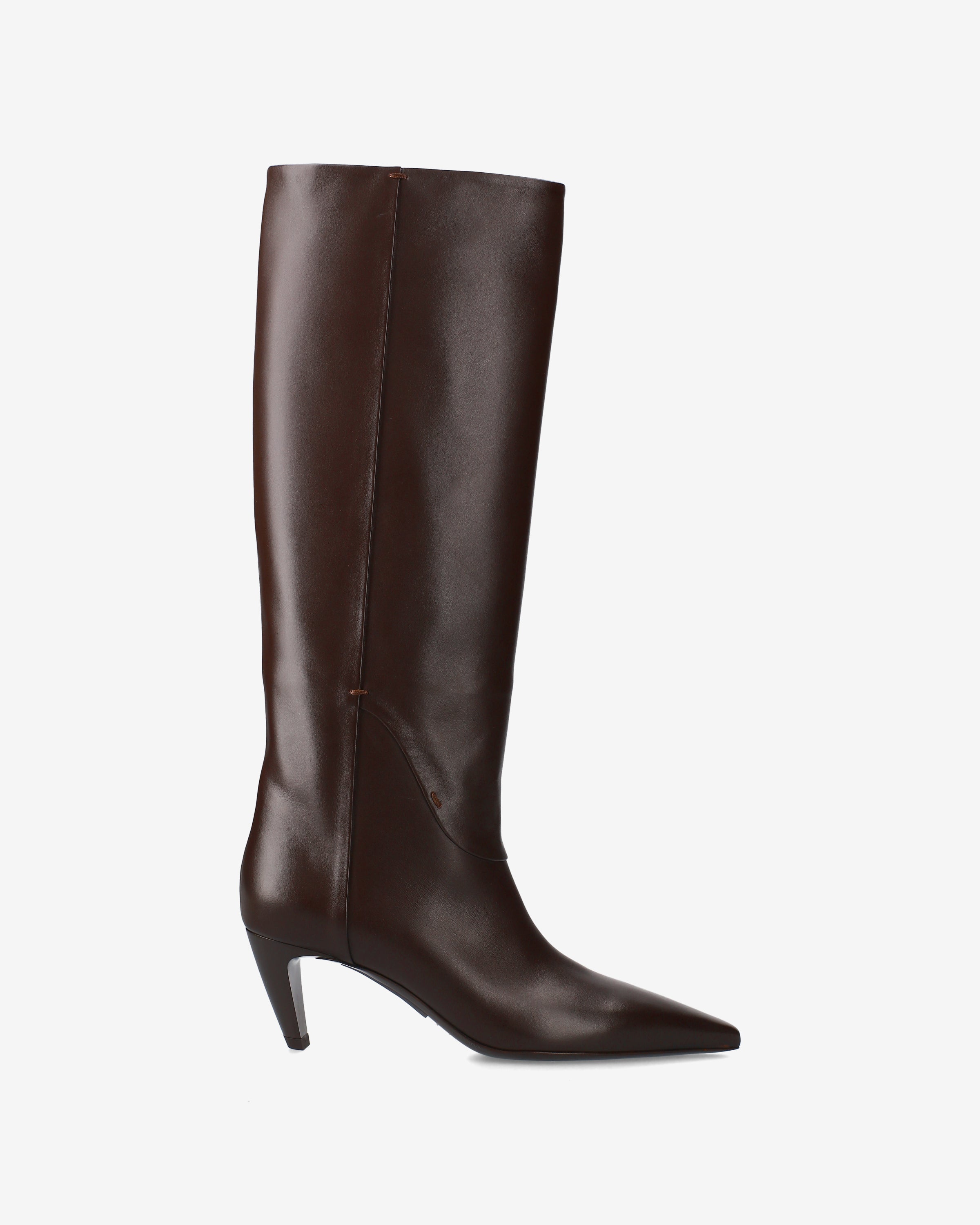 premiata-stivali-in-pelle-marrone-damen-lederstiefel-braun image 1