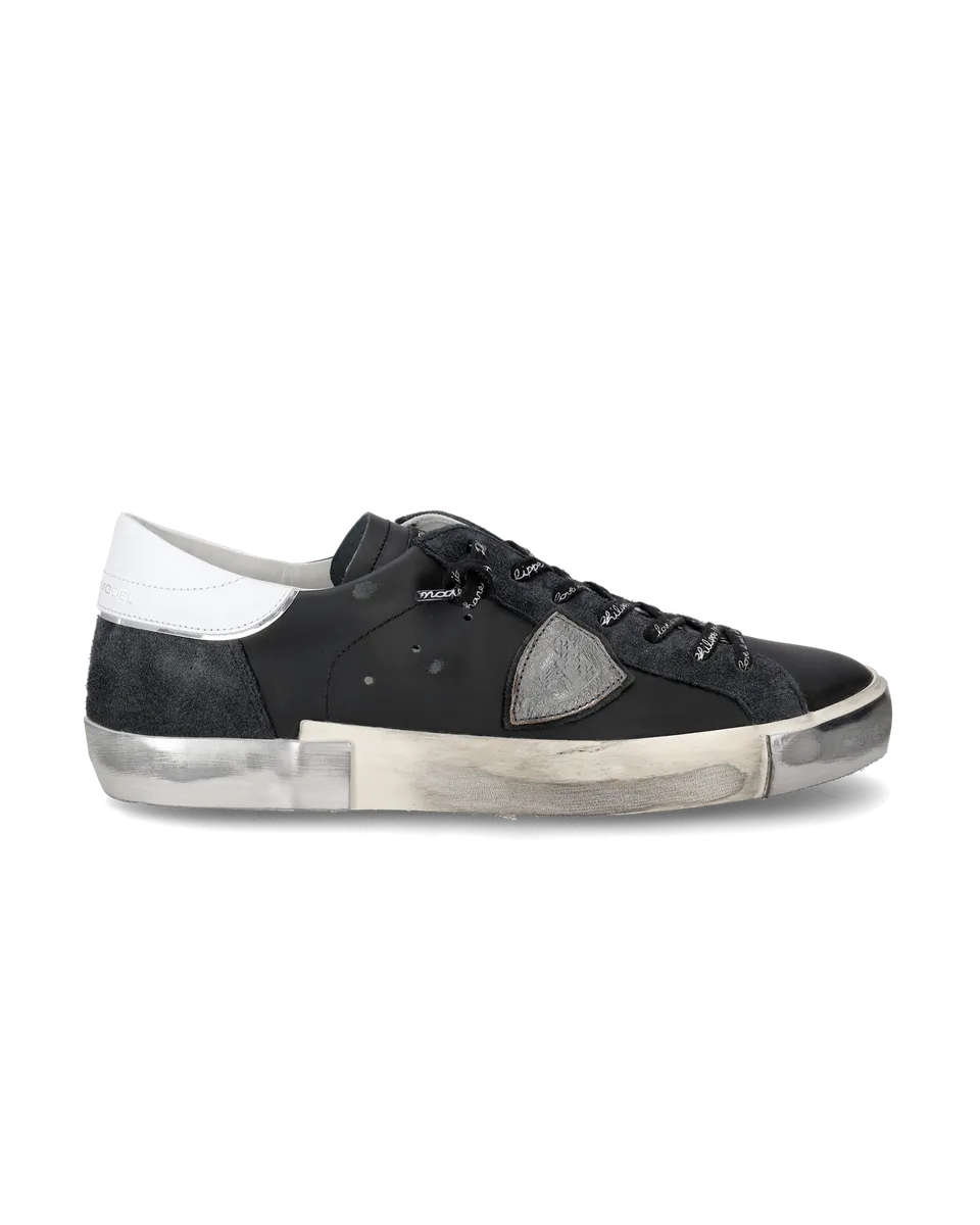 philippe-model-prsx-sneaker-herren-schwarz-silber image 1