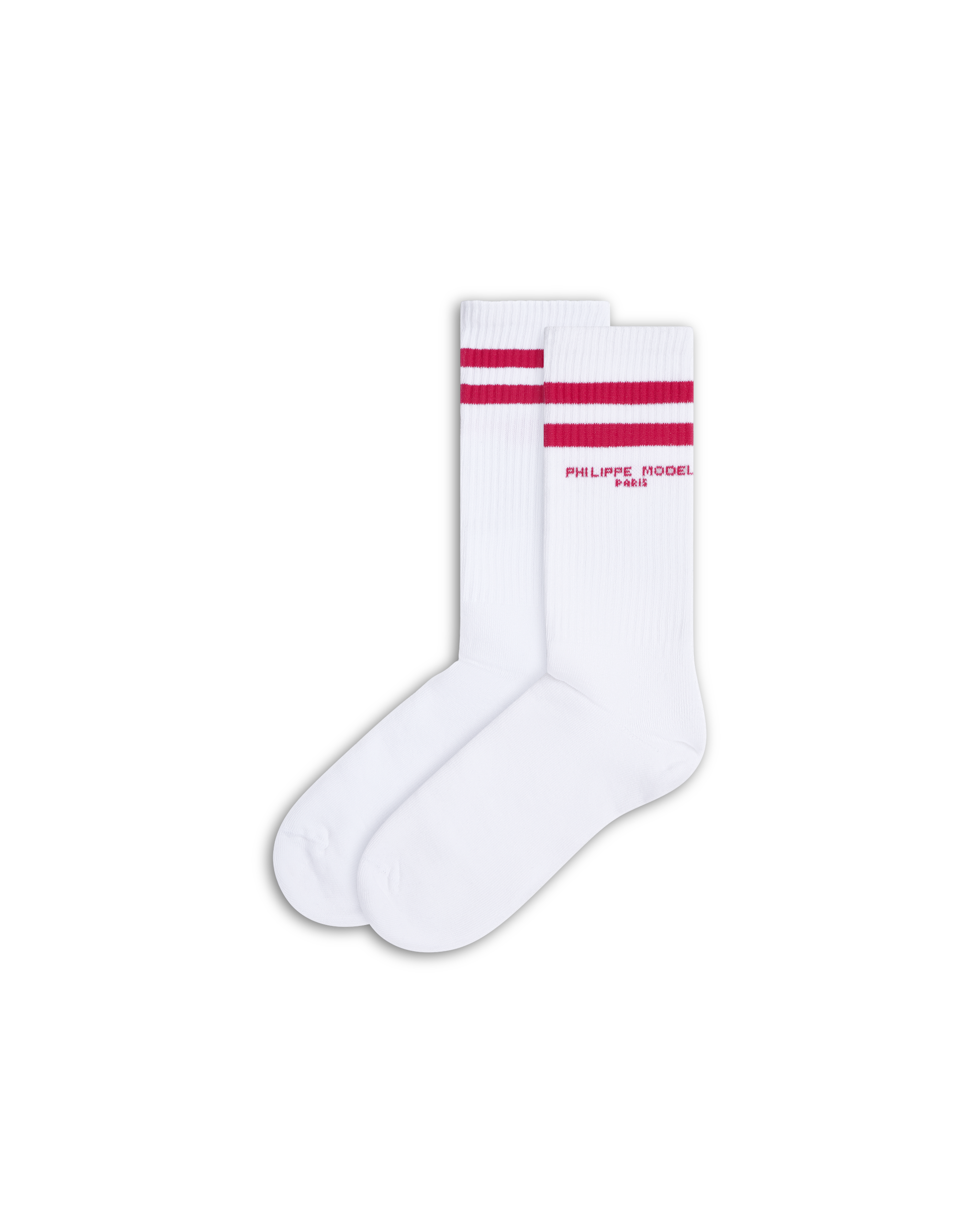philippe-model-baumwoll-socken-unisex-wei-fuchsia image 1