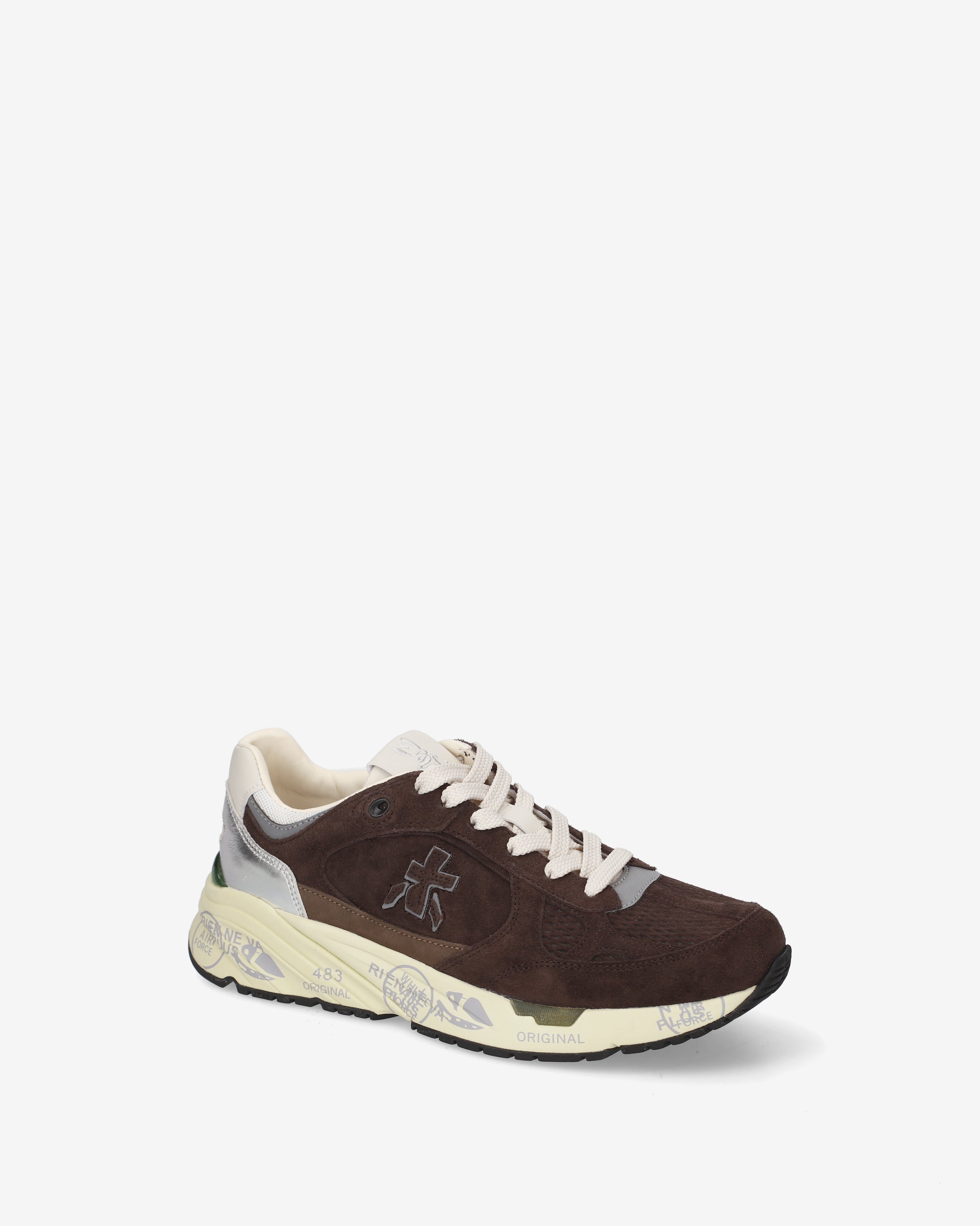 premiata-mased-8596-damen-sneaker-leder-suede-in-testa-di-moro image 4