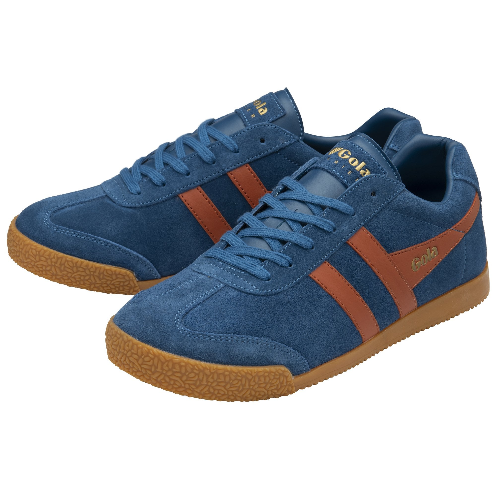 gola-harrier-wildleder-sneaker-f-r-herren-marineblau-orange image 3
