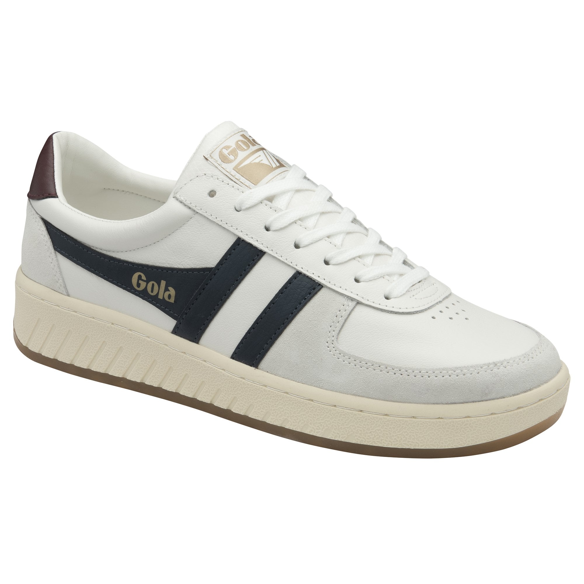 gola-grandslam-classic-herren-sneaker-wei-marine-burgunderrot-leder image 2