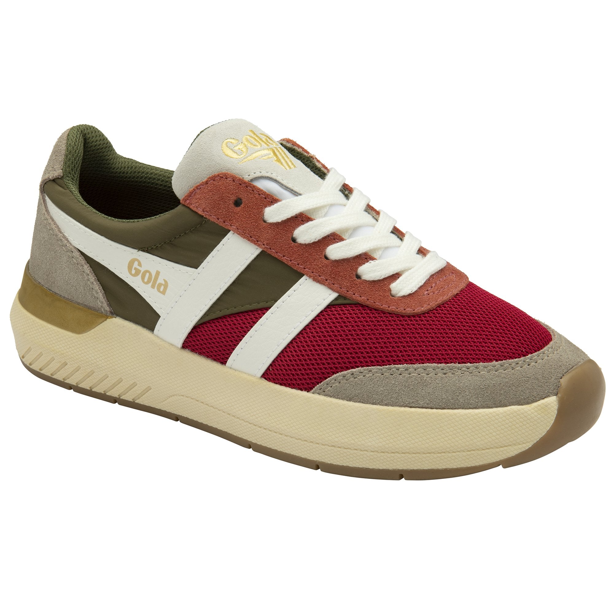 gola-raven-damen-sneaker-himbeer-khaki-weizen image 2