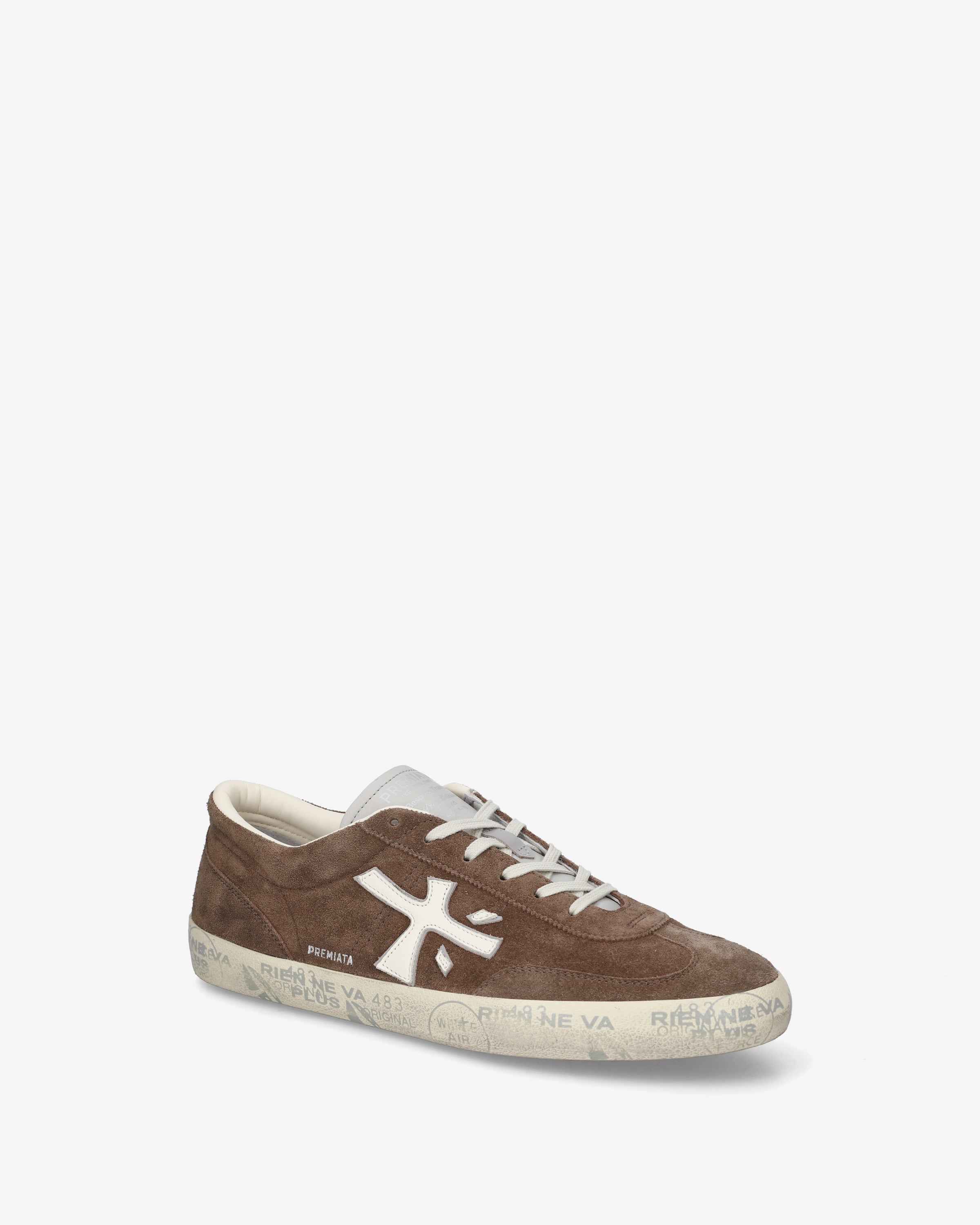 premiata-david-8094-sneaker-herren-braun-suede image 4