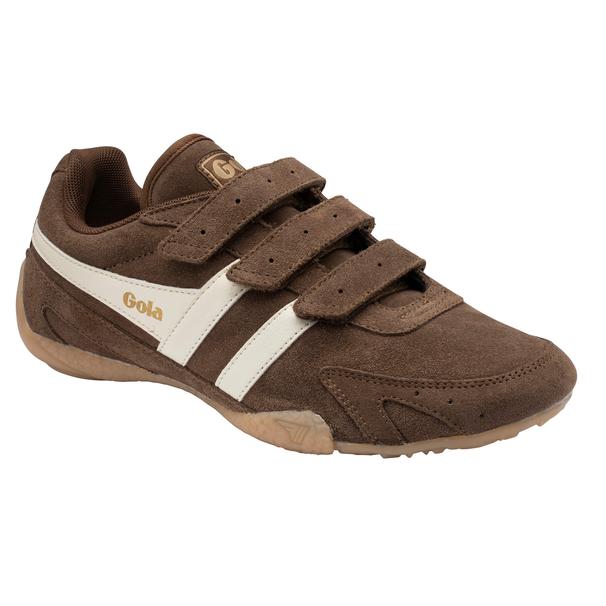 gola-connect-suede-strap-damen-sneaker-otterbraun-off-white image 2