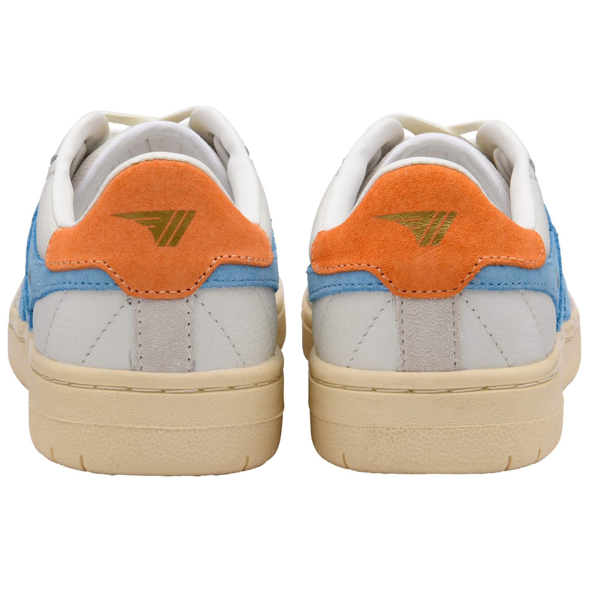 gola-falcon-damen-sneaker-wei-leder-seeblau-aprikose image 4
