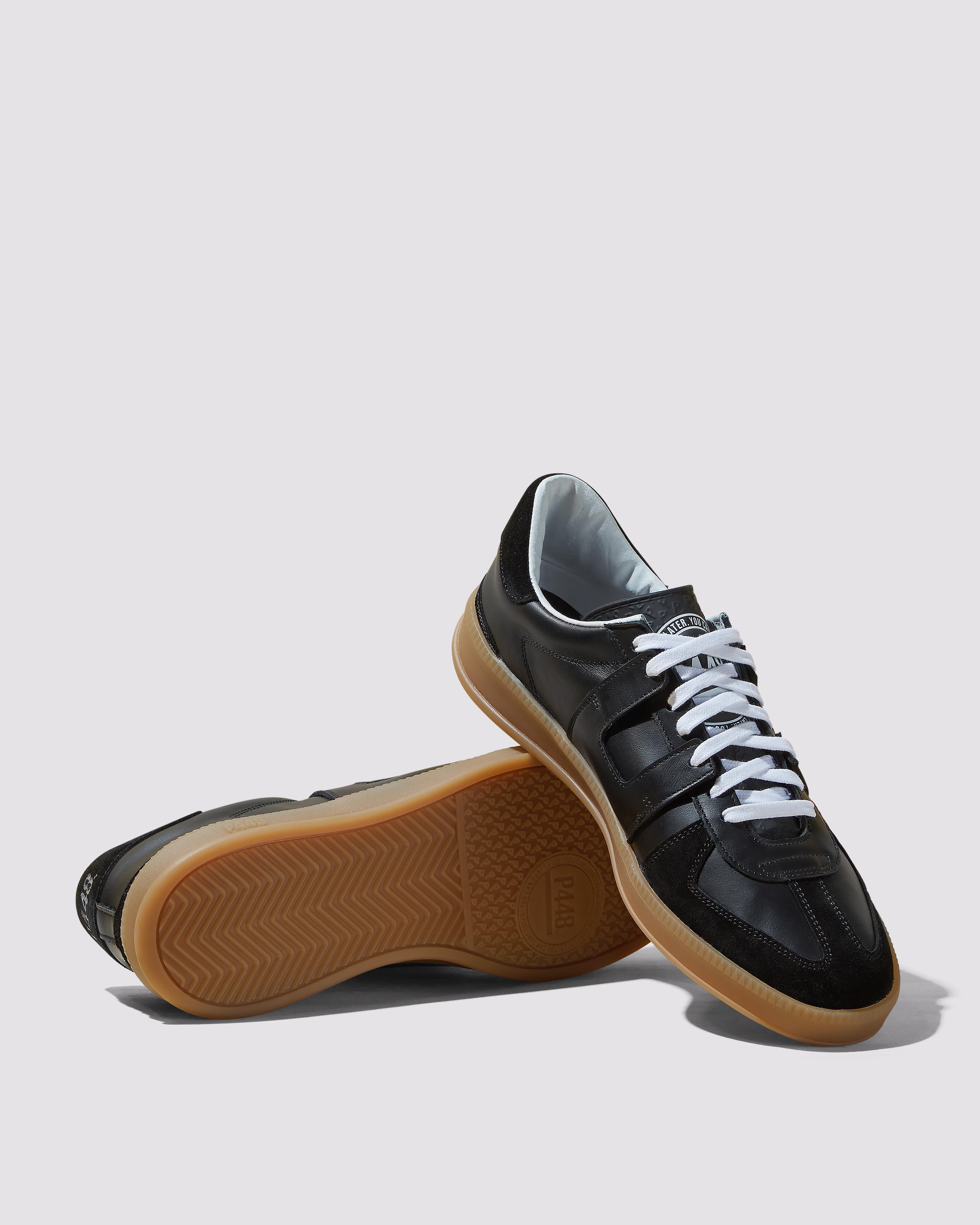 p448-monza-black-low-top-sneaker-schwarzes-leder image 3