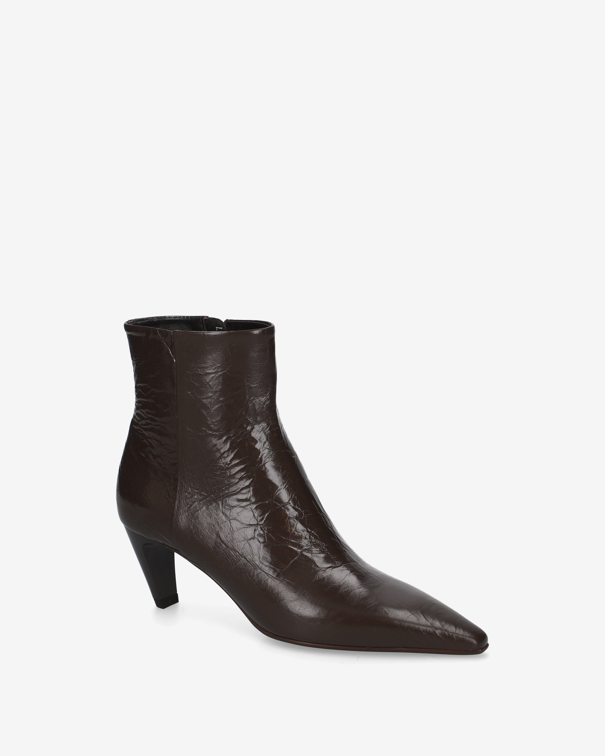 premiata-stivaletti-vernice-marrone-damen-6-cm image 4