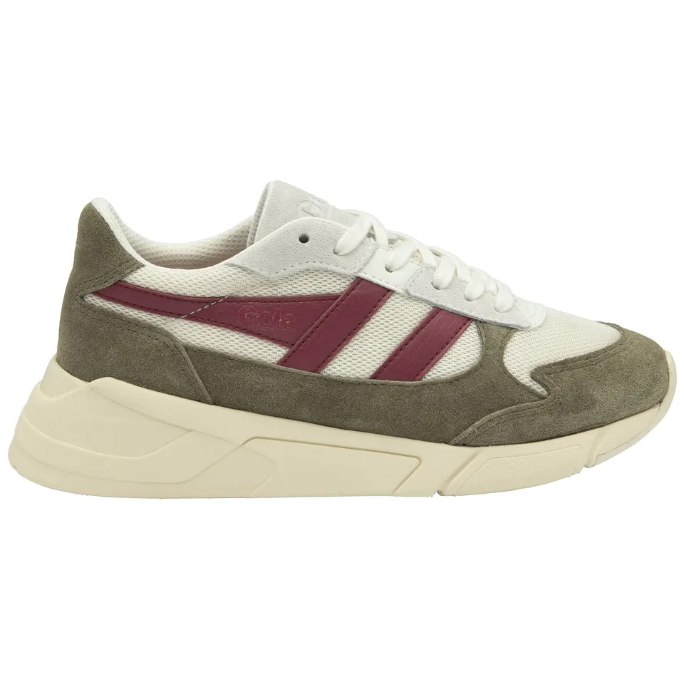 gola-tempest-damen-sneaker-off-white-khaki-himbeerrot image 1