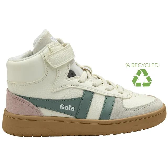 gola-talon-kinder-high-top-sneaker-wei-schiefergrau-kreiderosa image 1