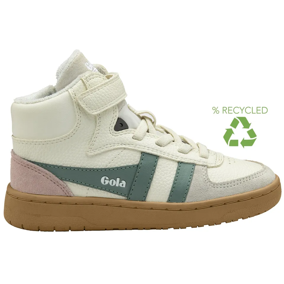 gola-talon-kinder-high-top-sneaker-wei-schiefergrau-kreiderosa image 1