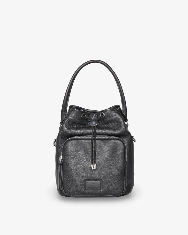 premiata-mia-2181s-damen-leder-beuteltasche-schwarz image 1