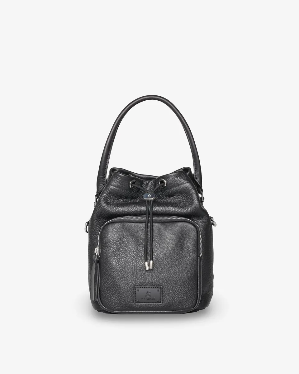 premiata-mia-2181s-damen-leder-beuteltasche-schwarz image 1