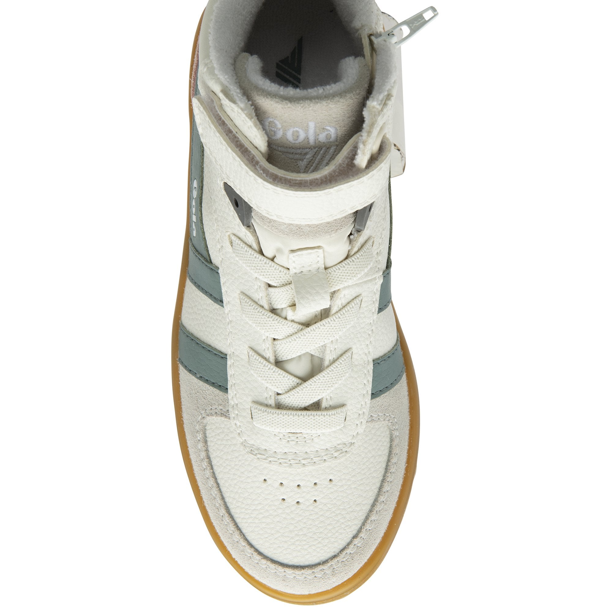 gola-talon-kinder-high-top-sneaker-wei-schiefergrau-kreiderosa image 5