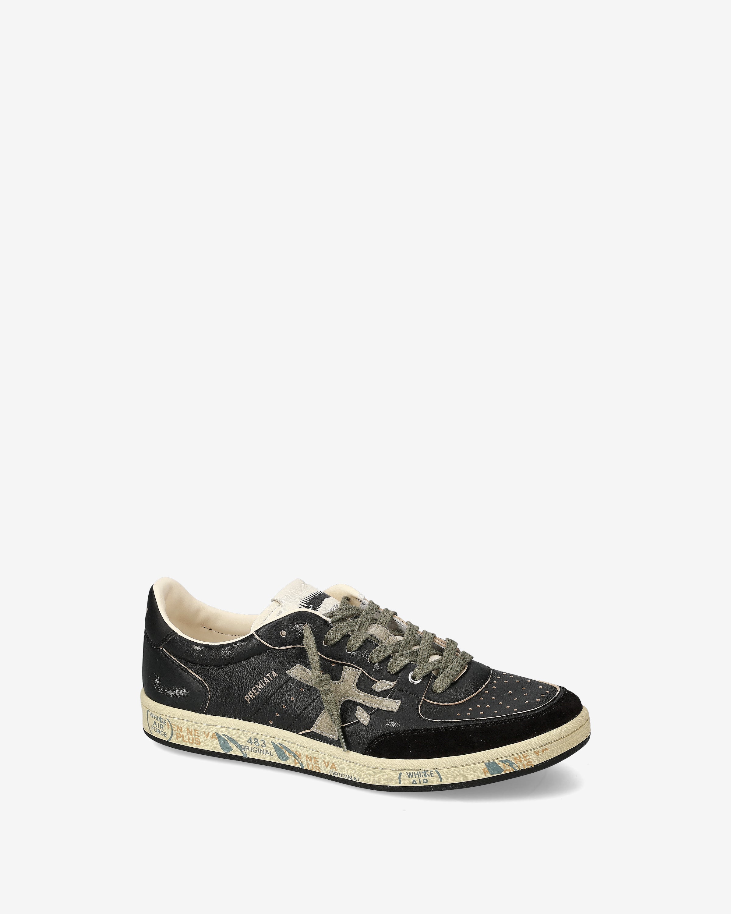 premiata-bskt-clay-6909-herren-sneaker-leder-suede-black image 4