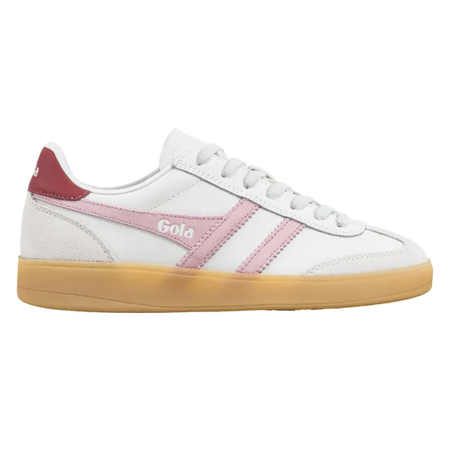 gola-viper-leder-sneaker-f-r-damen-wei-bonbonrosa-rot image 1