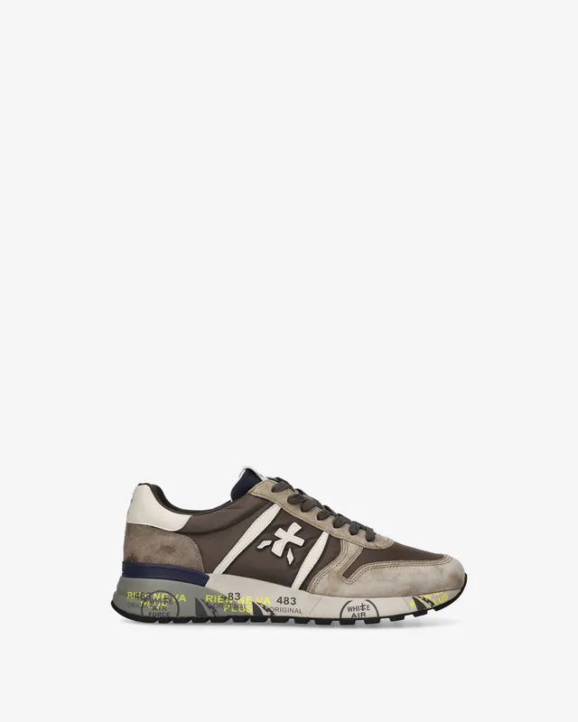 premiata-lander-7704-sneaker-herren-tortora-braun image 1