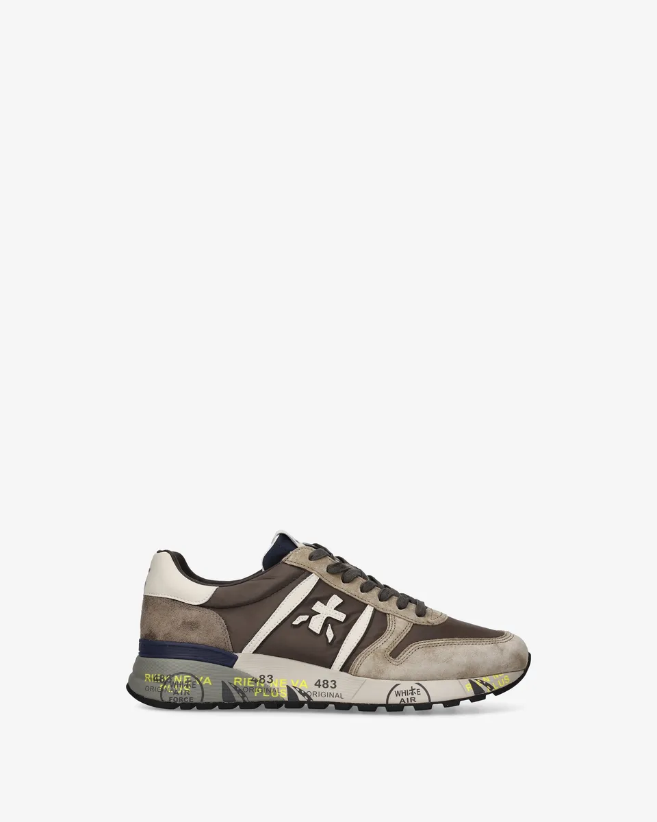 premiata-lander-7704-sneaker-herren-tortora-braun image 1