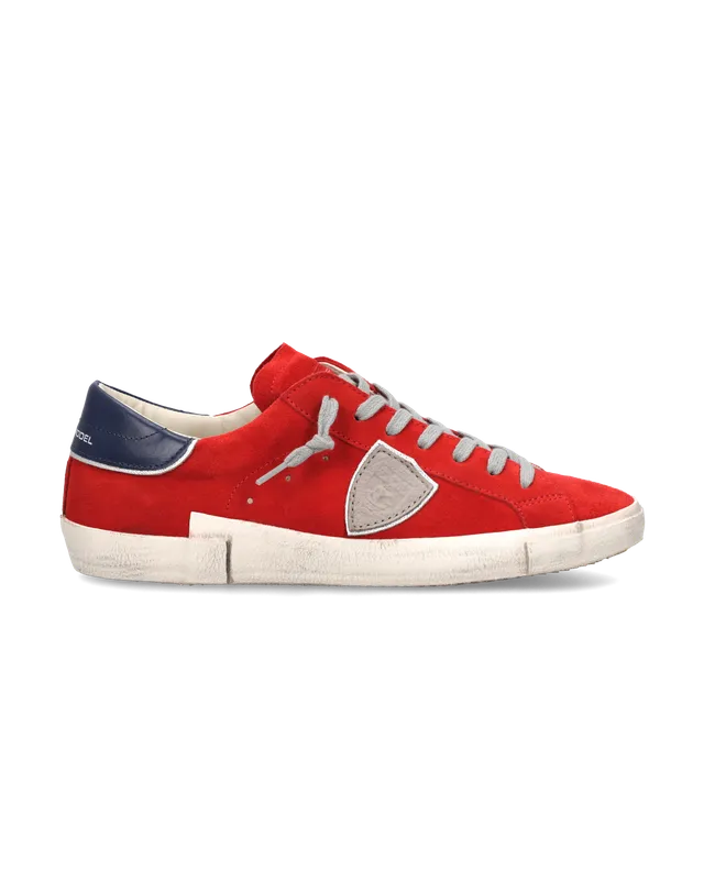philippe-model-prsx-sneaker-herren-rot-grau image 1