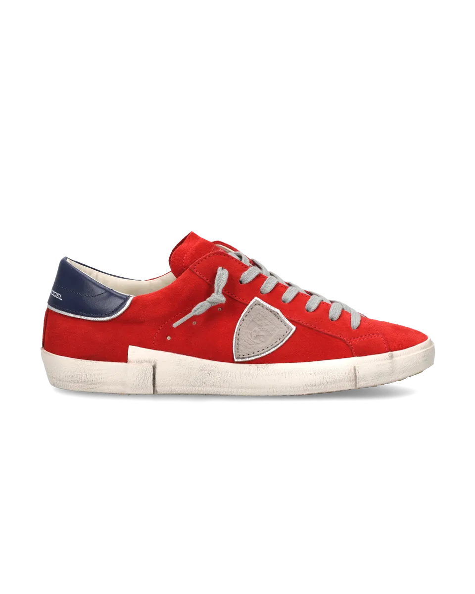 philippe-model-prsx-sneaker-herren-rot-grau image 1