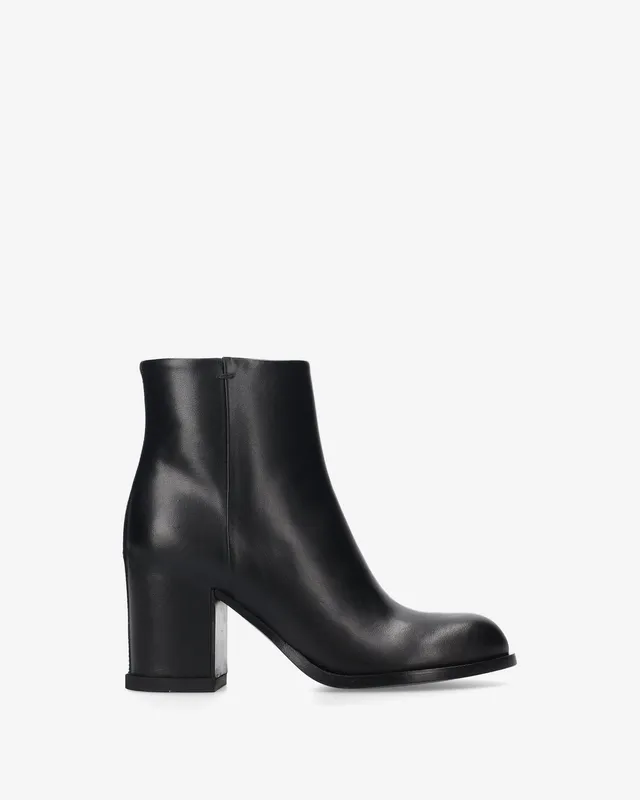 premiata-stivaletti-stiefelette-damen-schwarz-leder-80-mm image 1