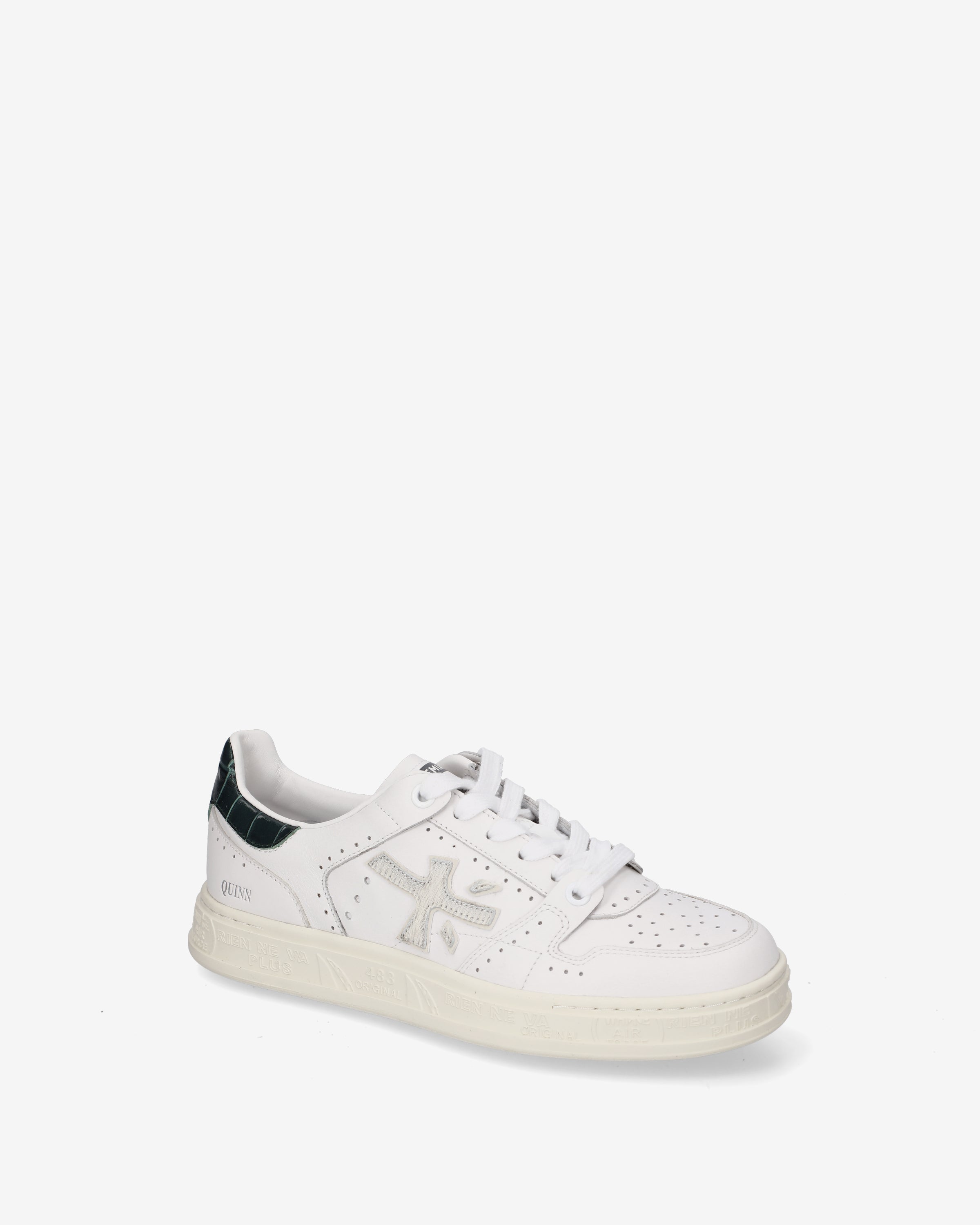 premiata-quinnd-8641-damen-leder-sneaker-creme-gr-n image 4