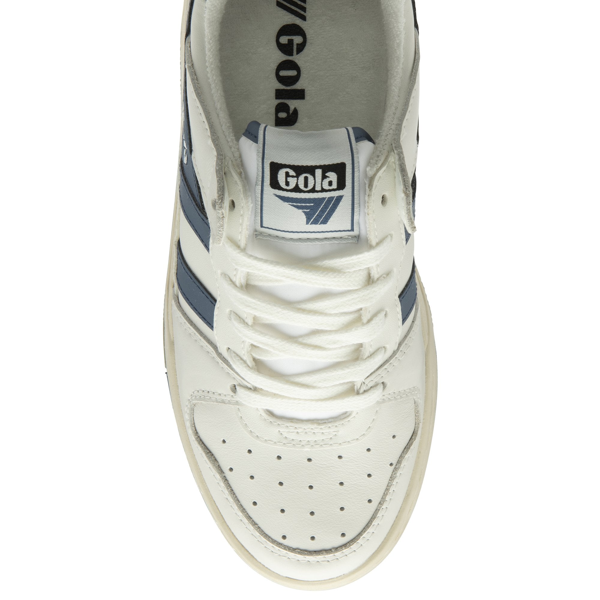 gola-allcourt-damen-sneaker-80er-perforiert-creme-hellgrau image 5
