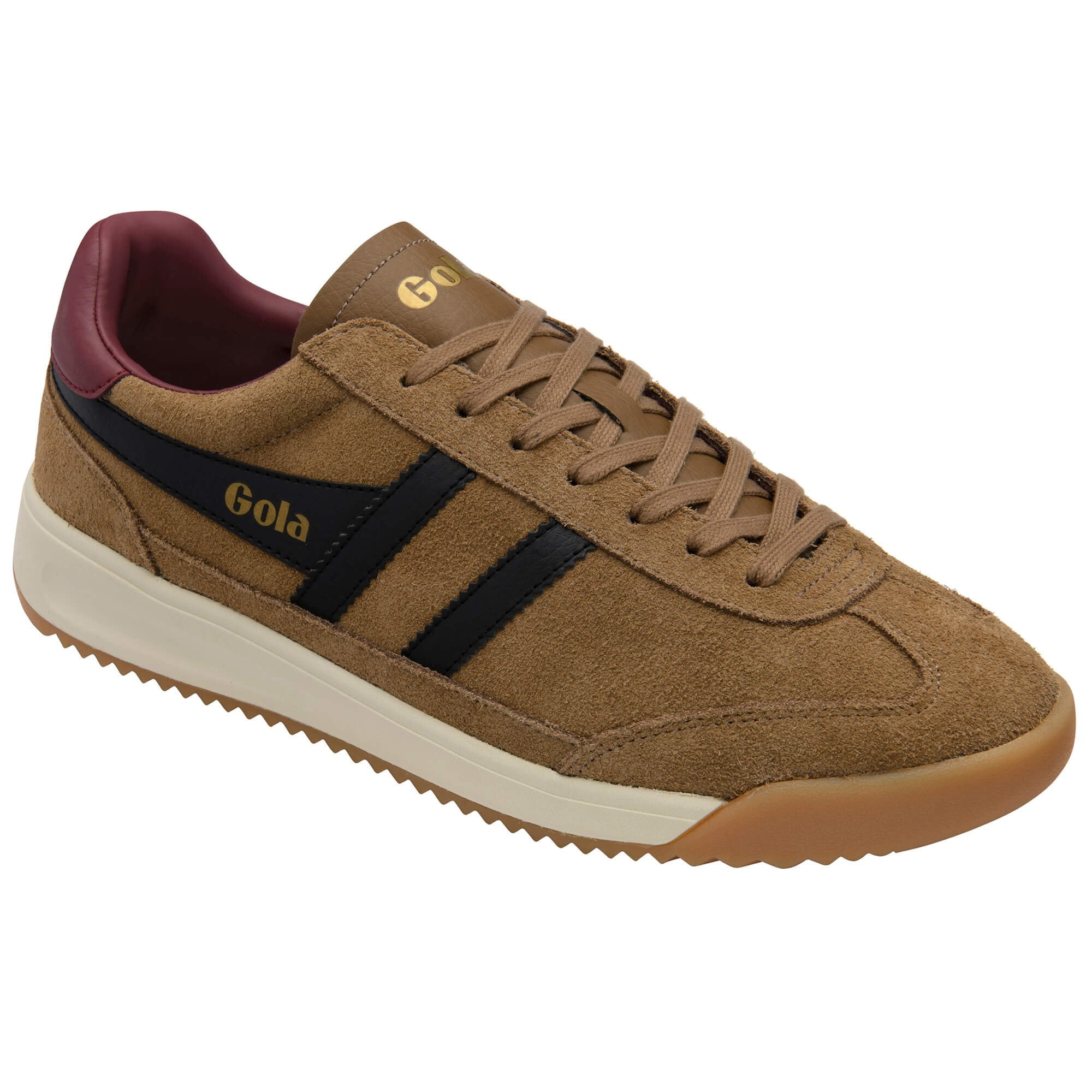 gola-tornado-88-herren-sneaker-tabak-wildleder-burgund image 2