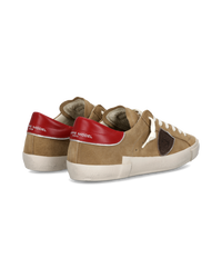 philippe-model-prsx-herren-sneaker-beige-rot image 2