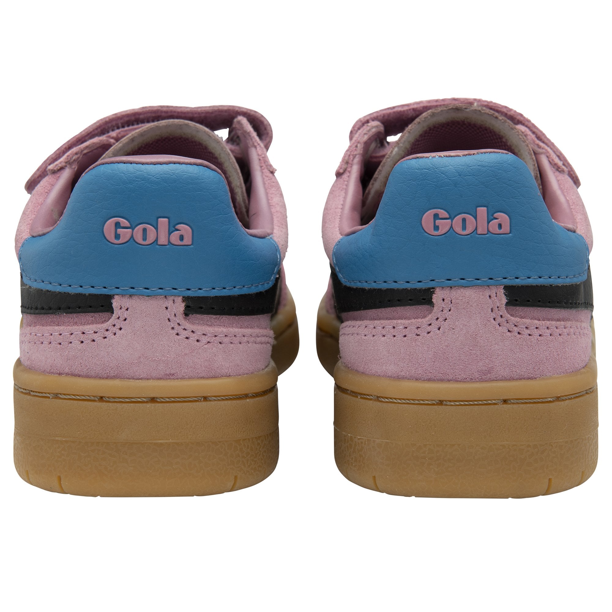 gola-viper-strap-kinder-sneaker-rosa-schwarz-klett image 4