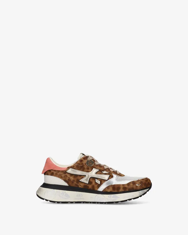 premiata-lauryn-8530-sneaker-damen-cavallino-braun-laminat image 1