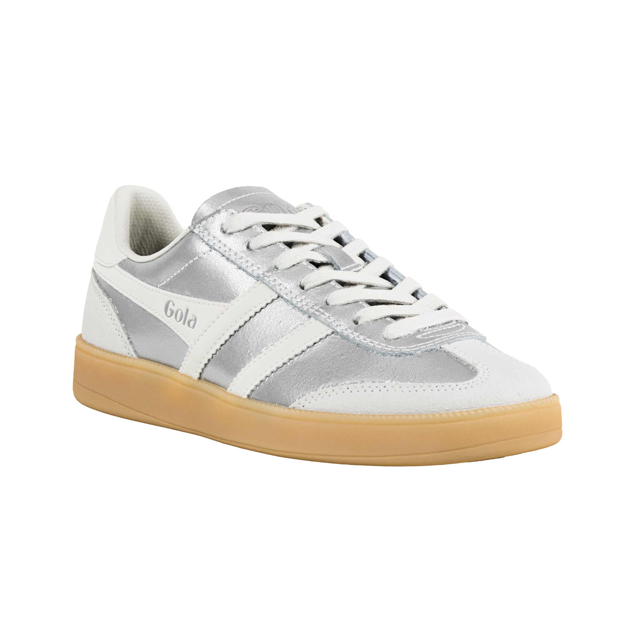 gola-viper-metallic-damen-sneaker-silber-leder image 2