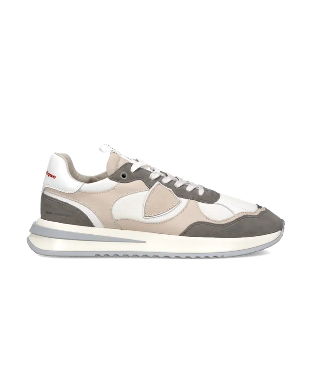 philippe-model-olympique-herren-sneaker-wei-anthrazit-beige image 1