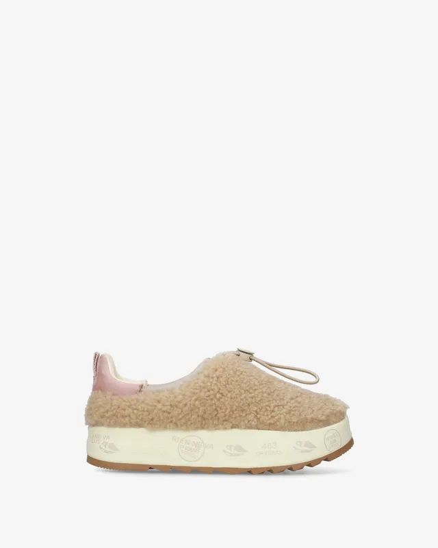 premiata-puffyd-8684-damen-sneaker-beige-montone-mit-kordelzug image 1