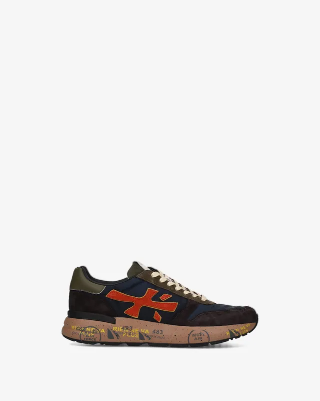 premiata-mick-7721-sneaker-navy-braun-herren-tech image 1