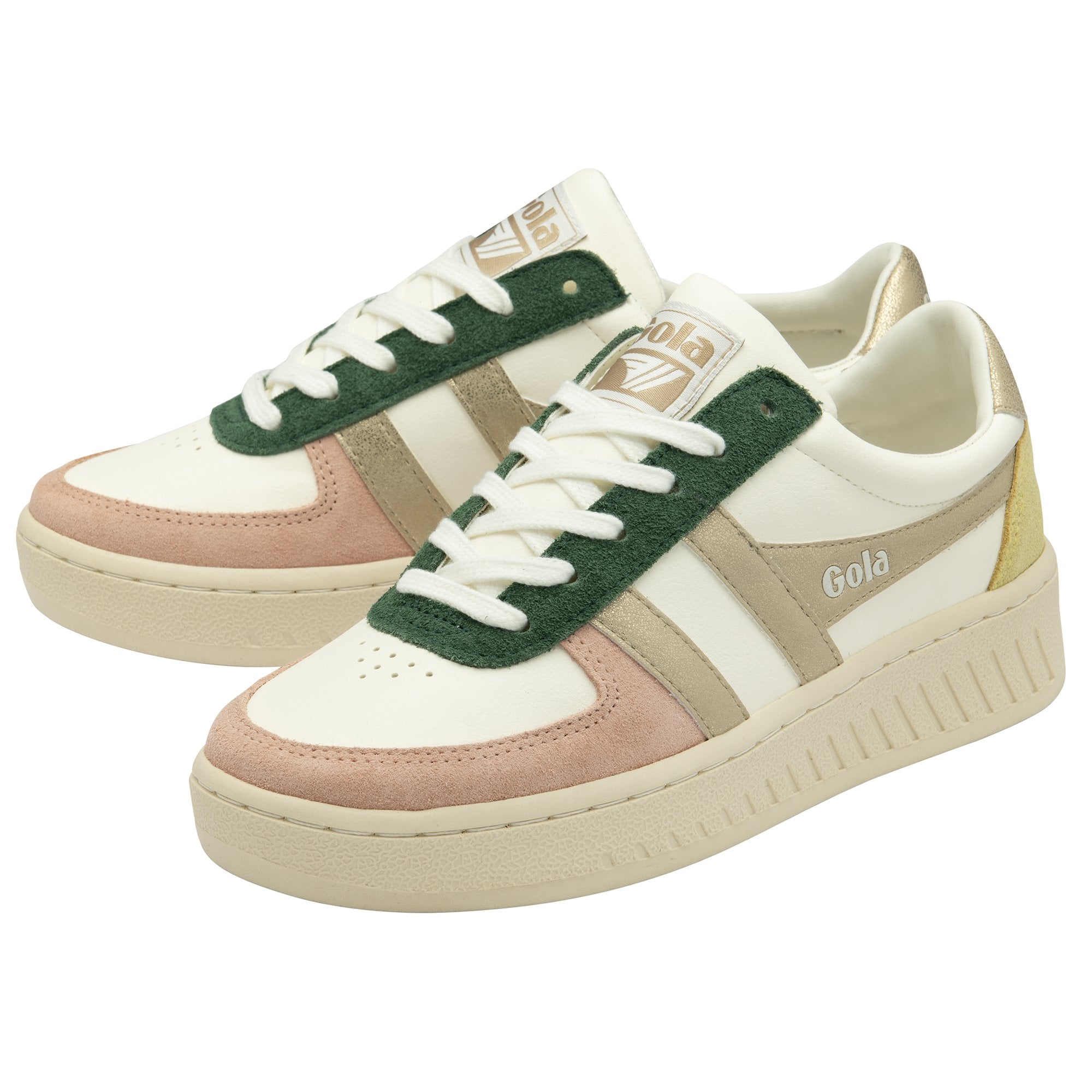 gola-grandslam-quadrant-damen-sneaker-off-white-rosa-gold image 3