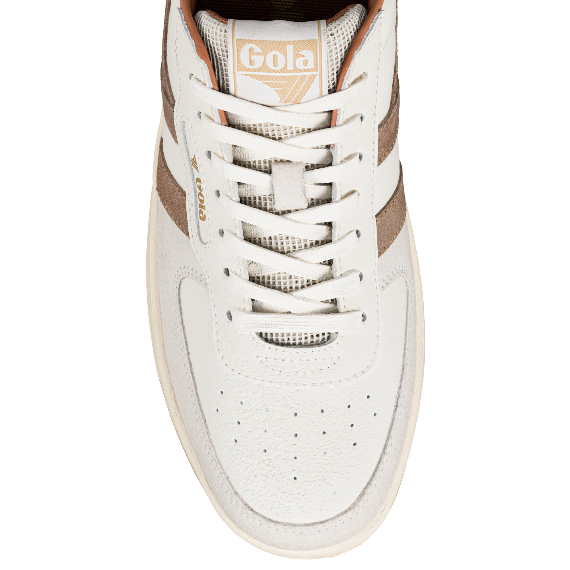 gola-hawk-herren-sneaker-leder-tennistrainer-in-off-white-otter-umber-mit-zweifa image 4