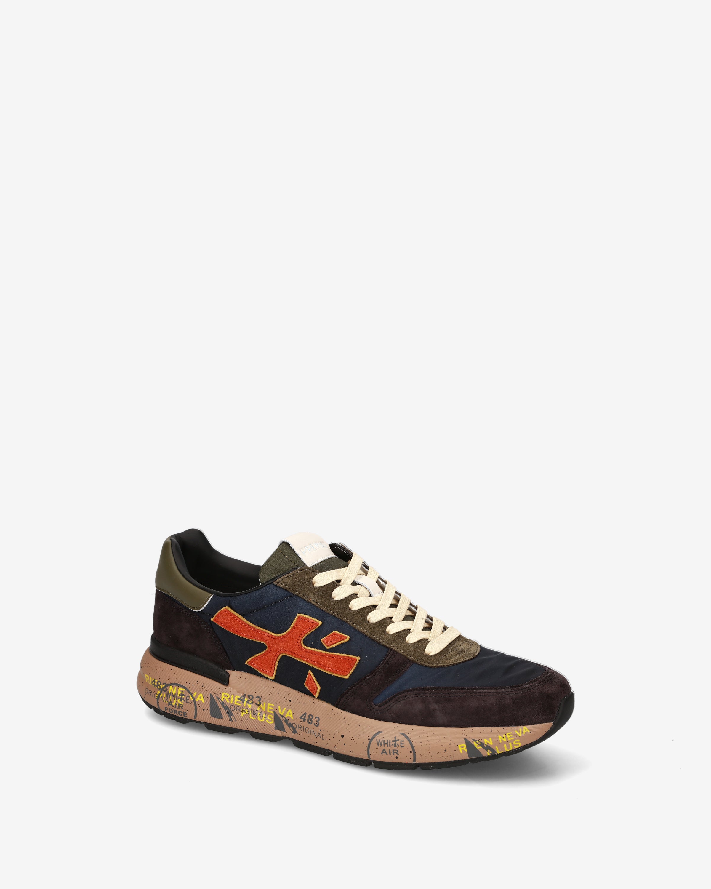 premiata-mick-7721-sneaker-navy-braun-herren-tech image 4